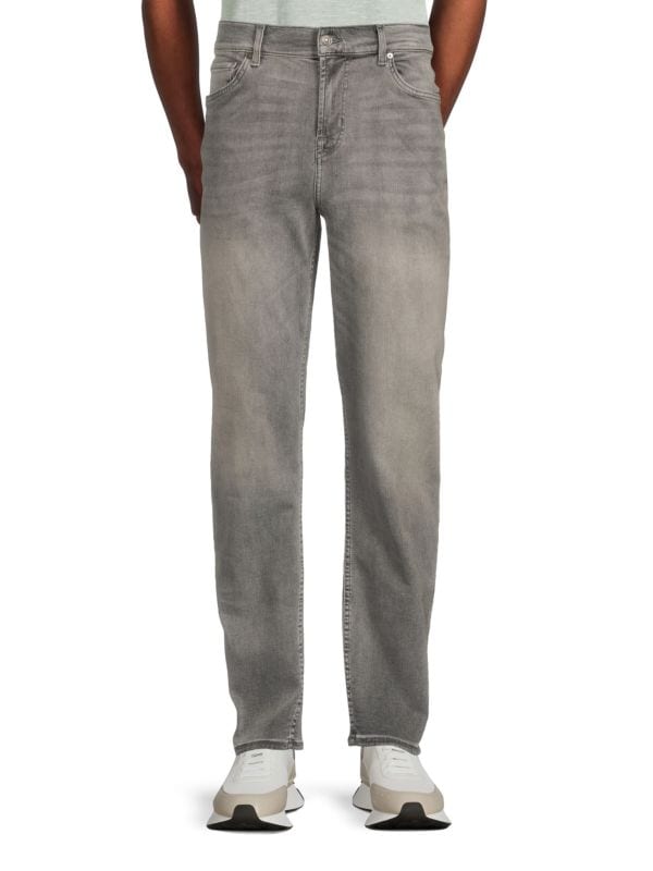 Dark Wash Whiskered Slim Fit Jeans 7 For All Mankind