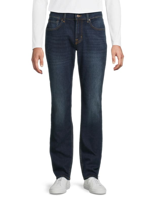 Dark Wash Straight Jeans 7 For All Mankind