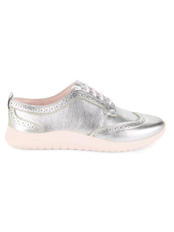 Metallic Leather Oxfords Cole Haan