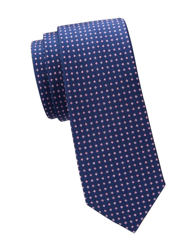 Diamond Print Silk Tie Ben Sherman