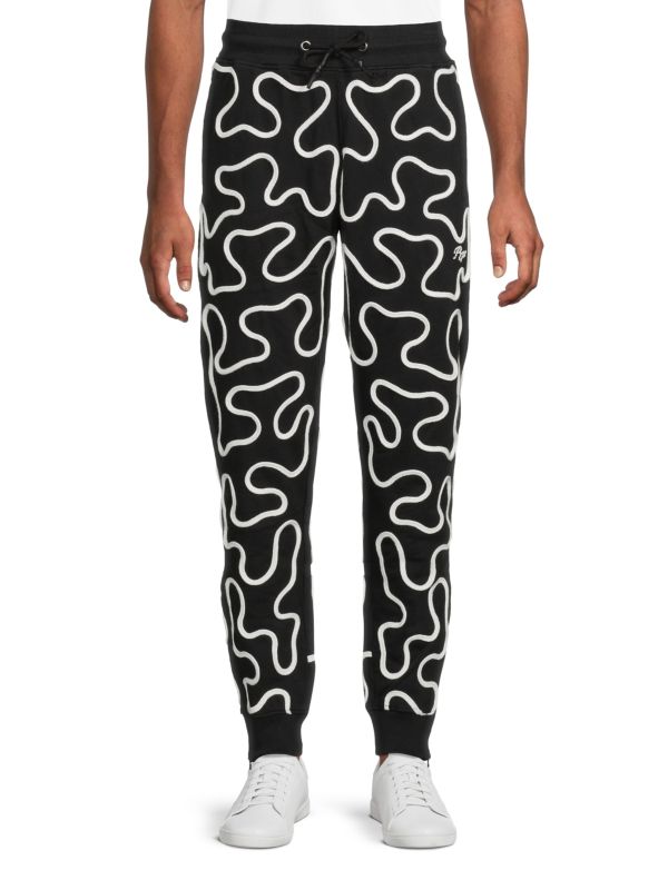 Textured Pattern Joggers Prps