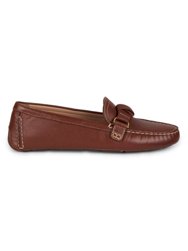 Emmie Knot Leather Driving Loafers Cole Haan