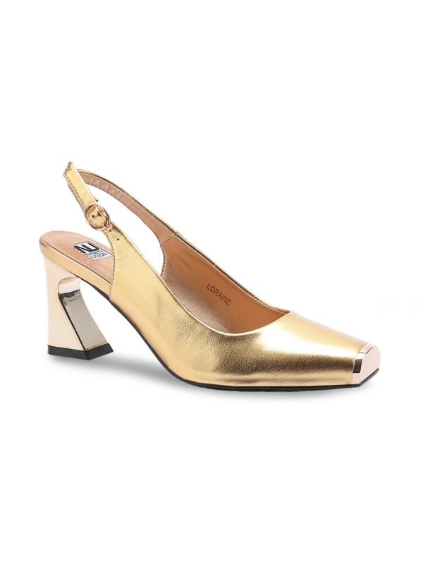 Loraine Curved Heel Slingback Pumps Ninety Union