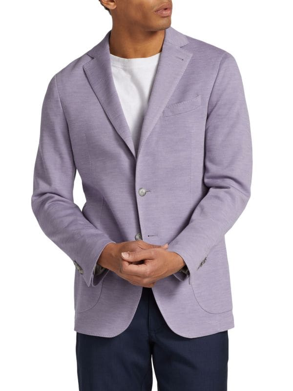 Solid Two-Button Wool Sportcoat Saks Fifth Avenue