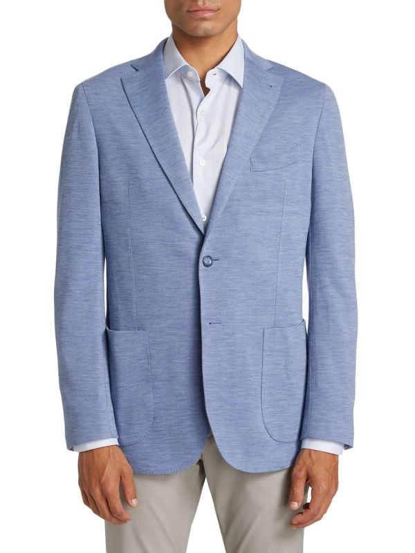 Solid Two-Button Wool Sportcoat Saks Fifth Avenue