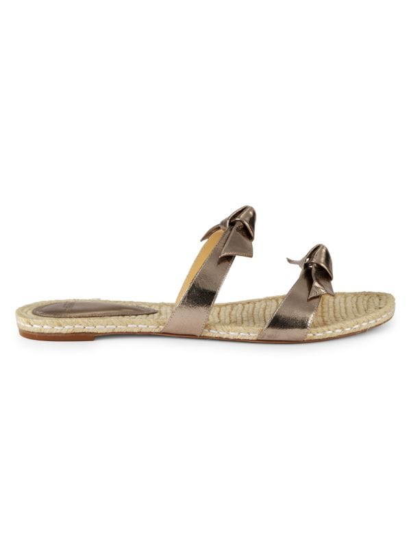 Clarita Braided Leather Flat Sandals Alexandre Birman