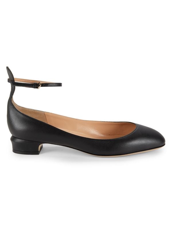 32MM Round Toe Leather Pumps Valentino Garavani