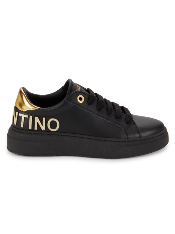 Alice Logo Leather Platform Sneakers Valentino By Mario Valentino