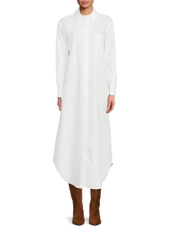 The Ex-Boyfriend Cotton Maxi Shirtdress Favorite Daughter