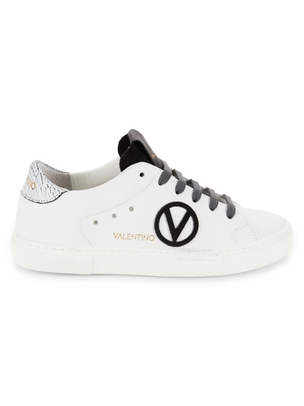 Laura Logo Leather Sneakers Valentino By Mario Valentino