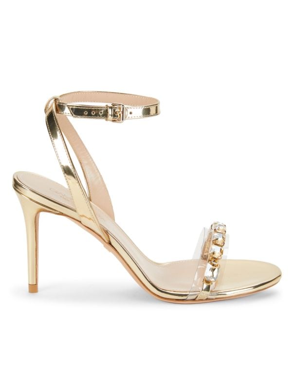 89MM Embellished Leather Sandals Giambattista Valli