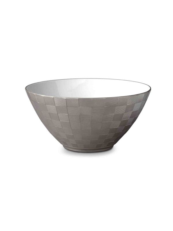 Platinum Plated & Porcelain Bowl L'Objet