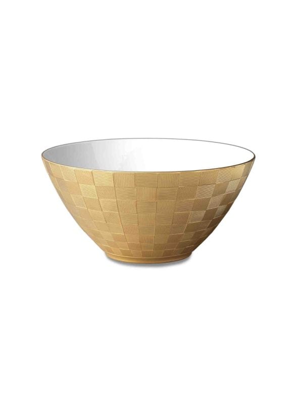 24K Goldplated & Porcelain Bowl L'Objet