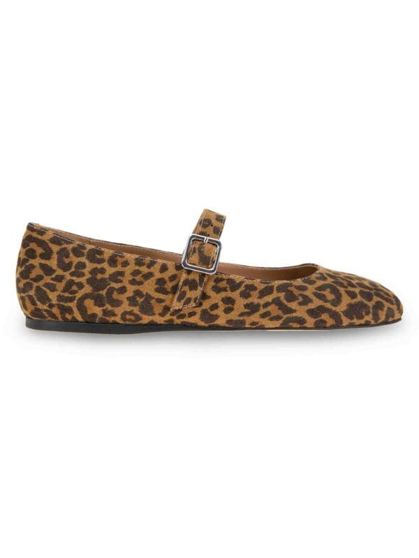 Harpin Leopard-Print Mary Jane Flats BCBGeneration