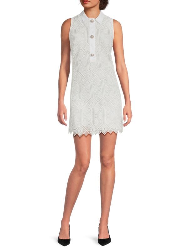 Sleeveless Lace Minidress Giambattista Valli