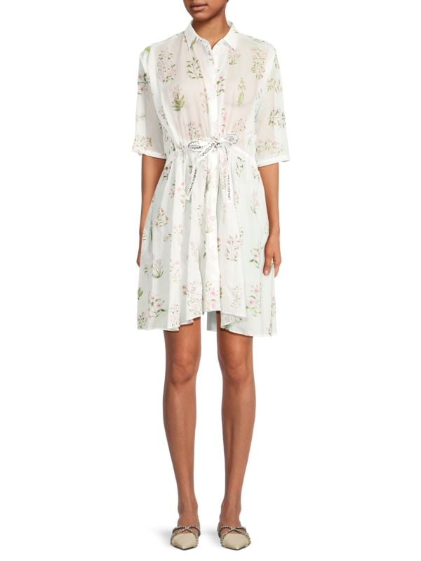 Leaf Print Mini Dress Giambattista Valli