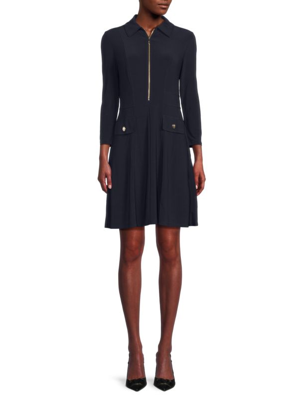 Partial Zip Front Dress Tommy Hilfiger