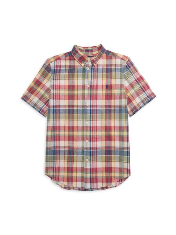 Boy's Madras Check Shirt Polo Ralph Lauren