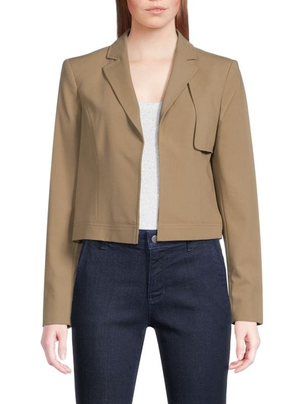 Open Front Cropped Blazer DKNY