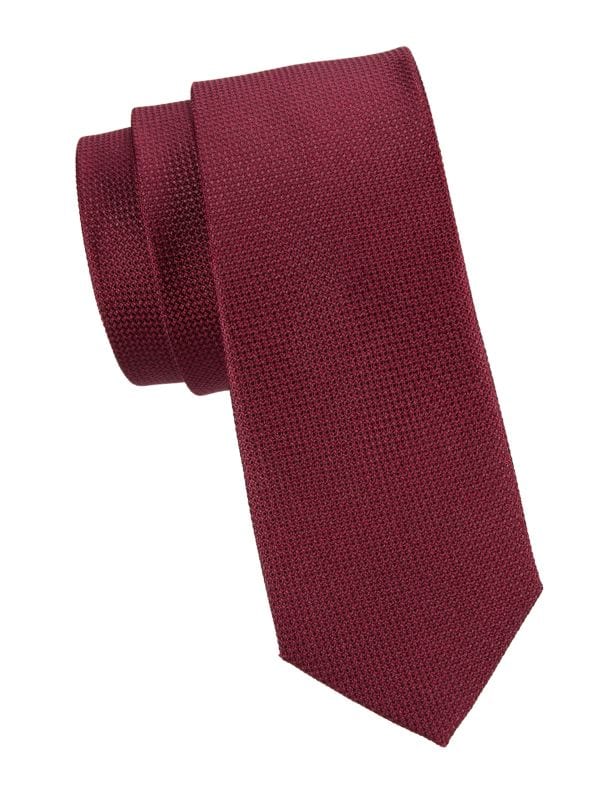 Birdseye-Woven Silk Tie Ben Sherman