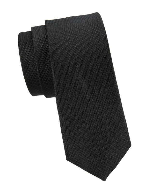 Birdseye-Woven Silk Tie Ben Sherman