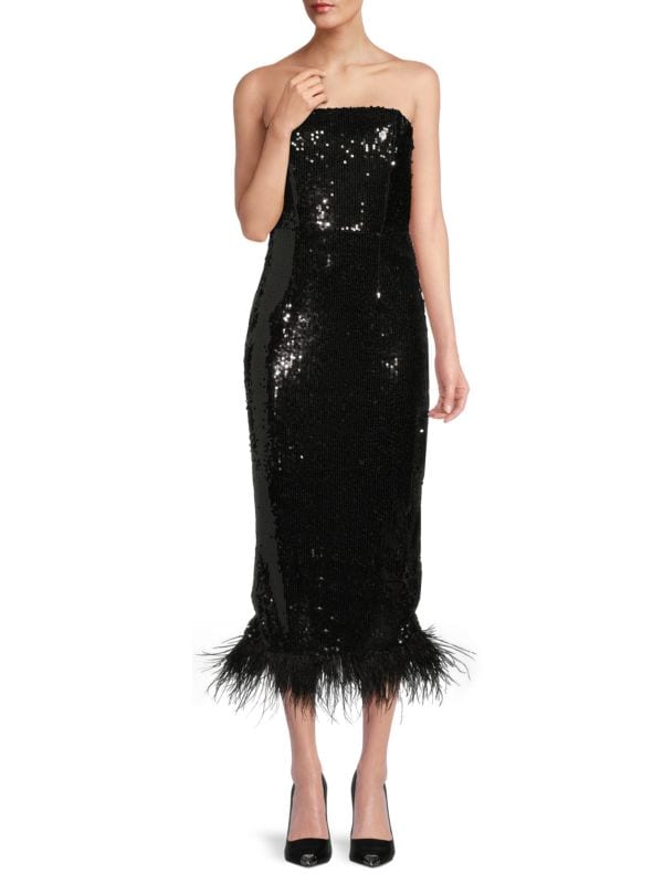 Sequin Midi-Dress Bebe