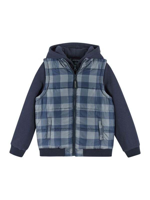 Little Boy's & Boy's Plaid Bomber Jacket Andy & Evan