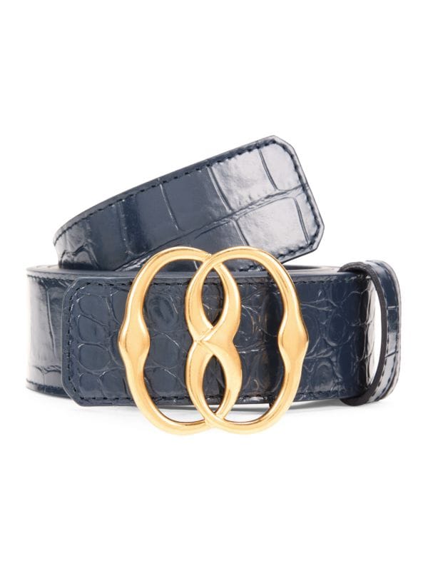 Logo Leather Reversible Belt Bally