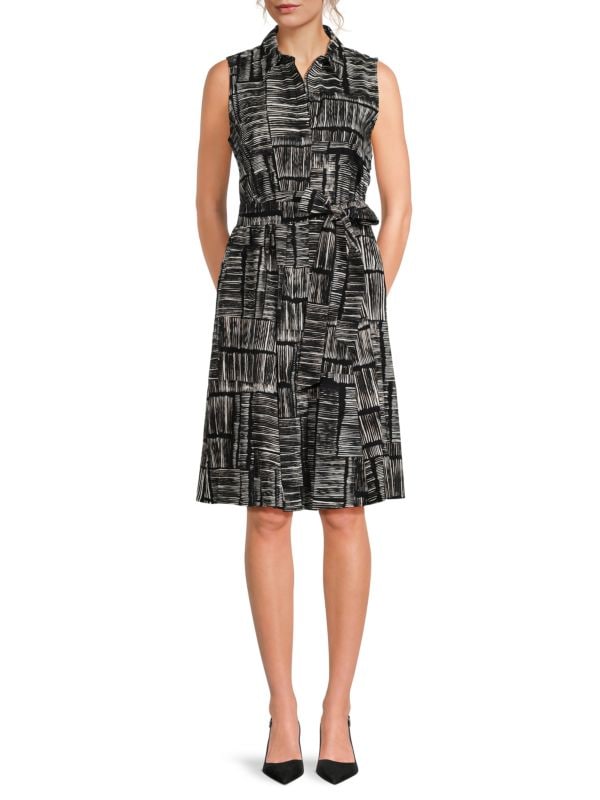 Print Cotton Dress Calvin Klein