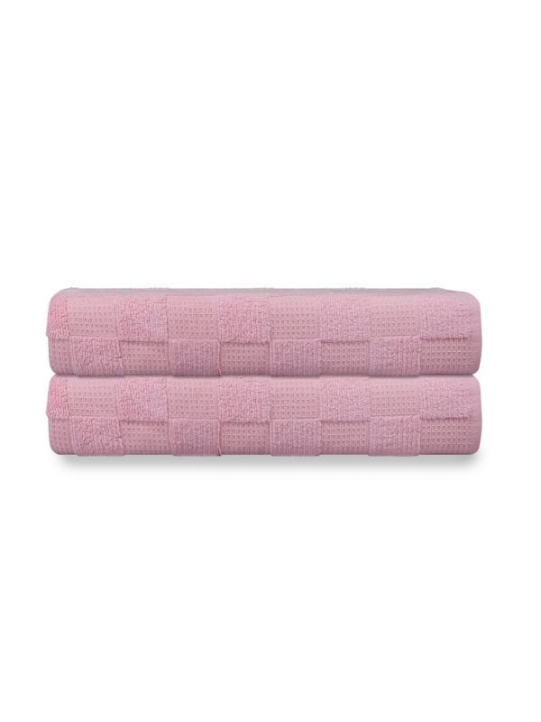 Waffle Terry 2-Piece Turkish Cotton Bath Towel Set Depera Home