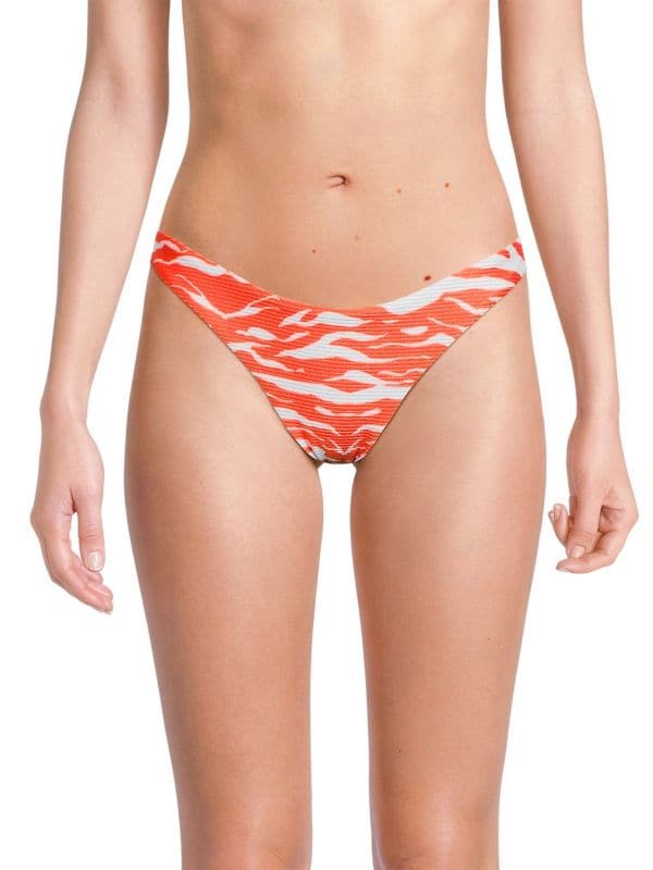 Margot Wild Stripes Bikini Bottoms Milly