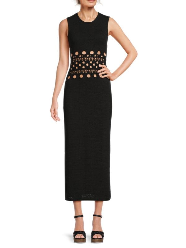 Breakaway Cutout Knit Midi Dress Third Form