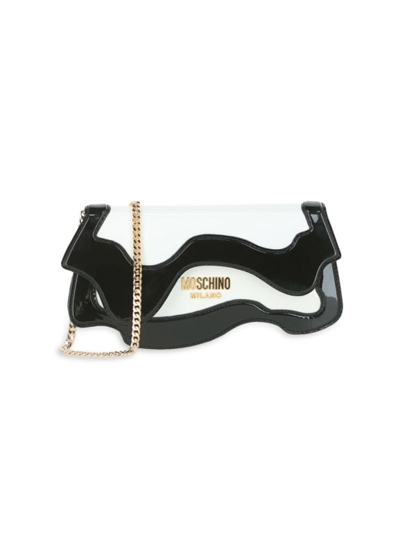 Melted Leather Shoulder Bag Moschino