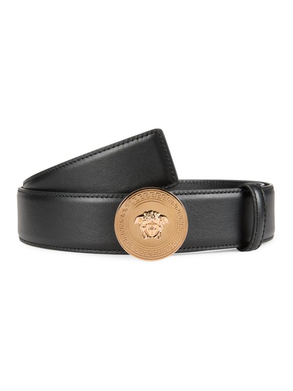 Medusa Leather Belt Versace