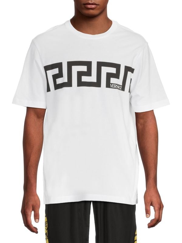 Logo Cotton T-Shirt Versace