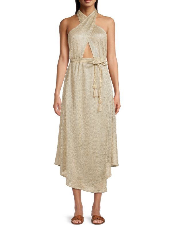 Megan Belted Midi-Dress Ramy Brook