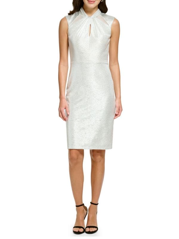 Keyhole Mini Cocktail Dress Vince Camuto