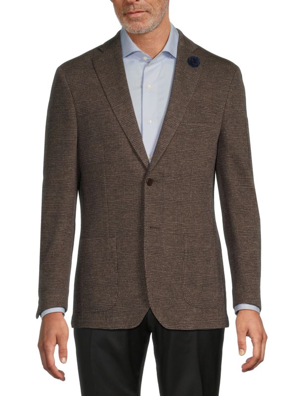 Plaid Wool-Blend Sportcoat Hart Schaffner Marx