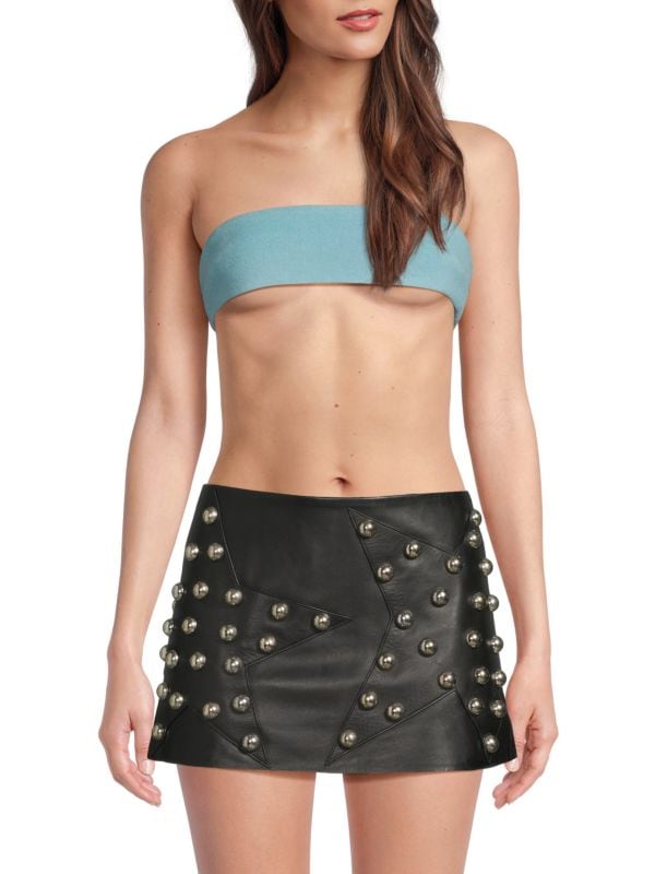 Cielo Bandeau Virgin Wool Blend Croptop LaQuan Smith