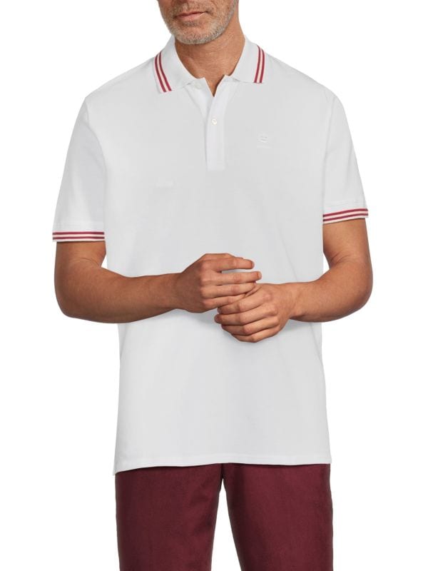 Tipped Cotton Polo Bally