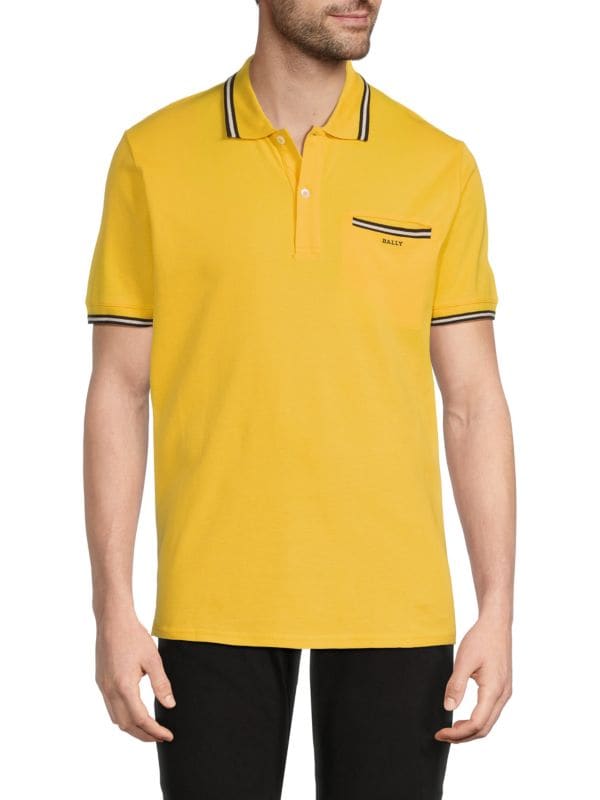 Logo Cotton Piqué Polo Bally