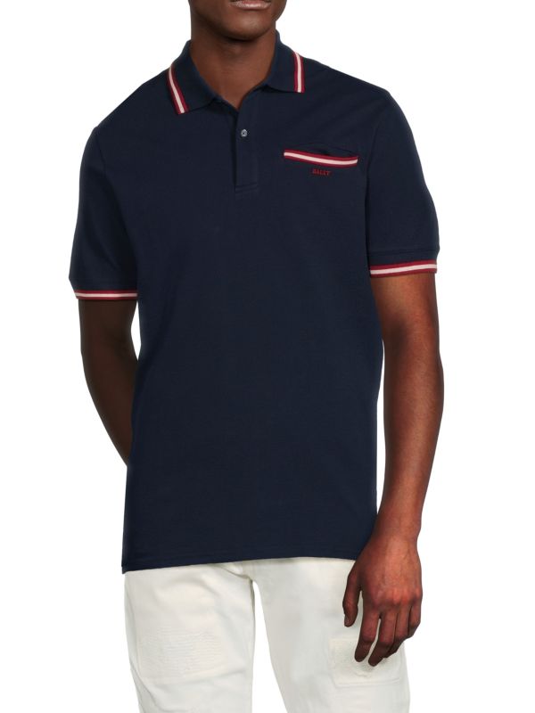 Tipped Logo Polo Bally