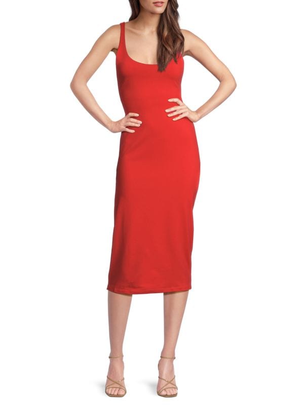 Scoopneck Sheath Midi Dress Susana Monaco