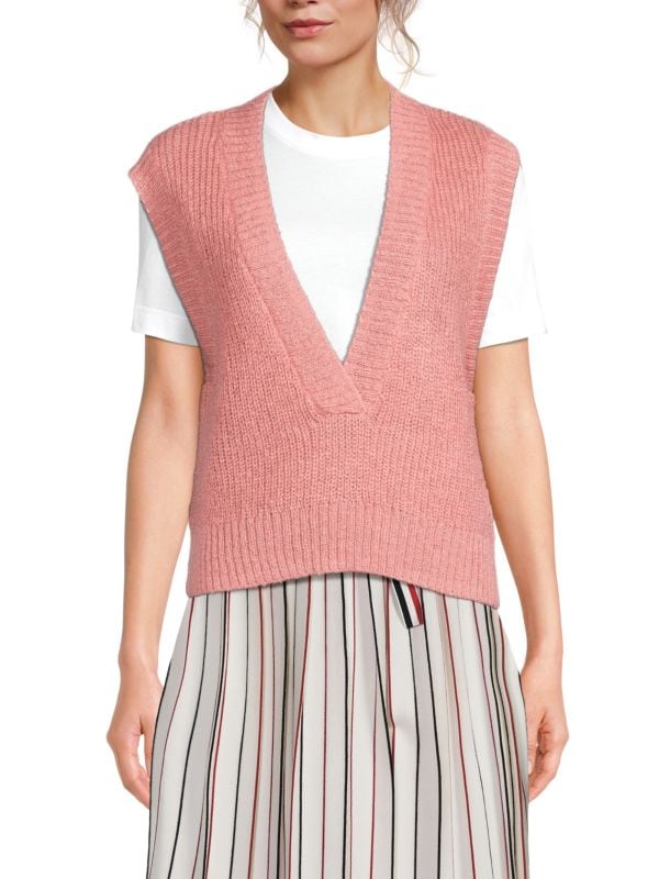 Mohair Knit Sweater Vest Susana Monaco