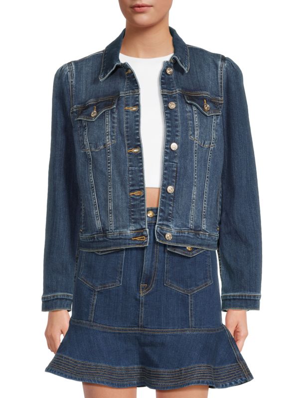 Faded Denim Jacket 7 For All Mankind