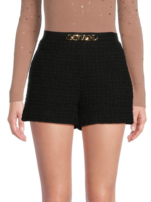 V-Logo Tweed Shorts Valentino Garavani