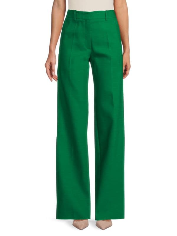 Wool-Silk Trousers Valentino Garavani