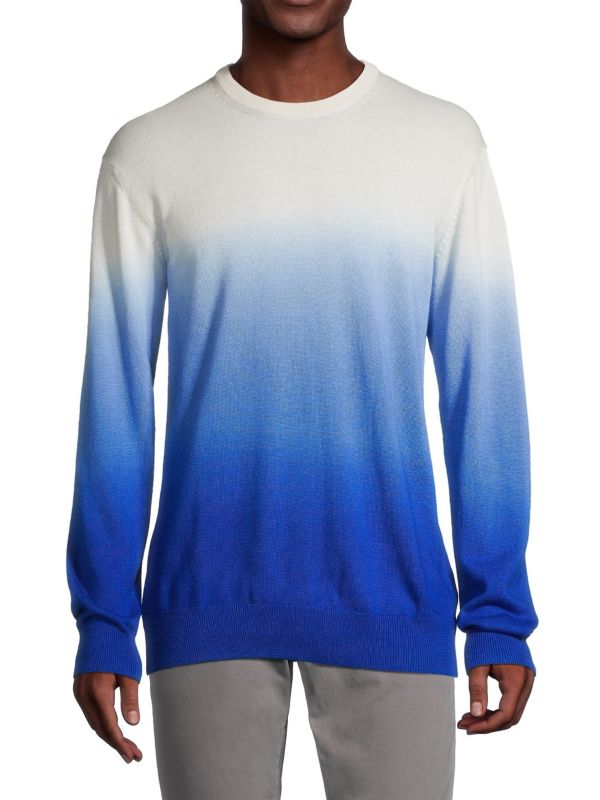 Slim-Fit Tie-Dye Gradient Crewneck Sweater Saks Fifth Avenue