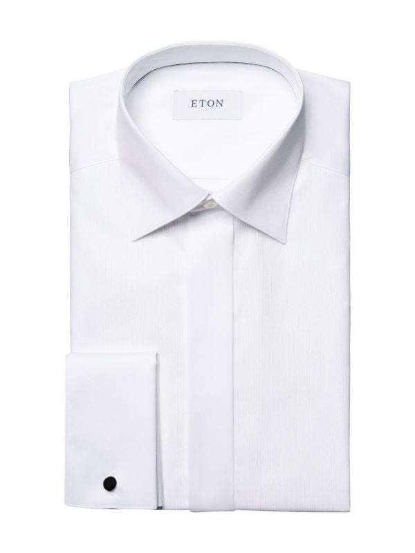 Slim-Fit Striped Glitter Dress Shirt Eton