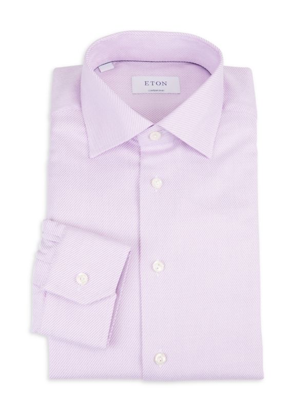 Contemporary Fit Striped Dress Shirt Eton